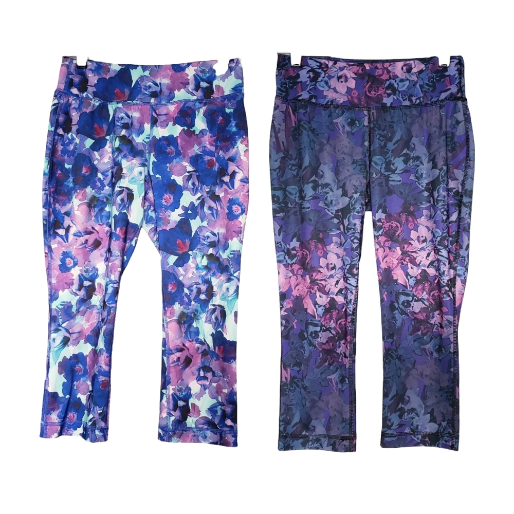 Active capri pant bundle of 2- floral